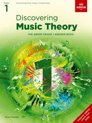 ABRSM: Discovering Music Theory, The ABRSM Grade 1 Answer Book
