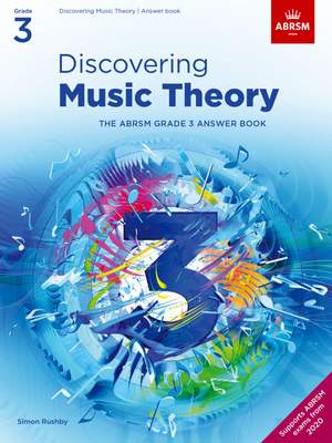 ABRSM: Discovering Music Theory, The ABRSM Grade 3 Answer Book