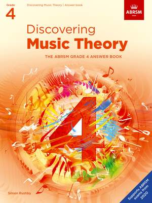 ABRSM: Discovering Music Theory, The ABRSM Grade 4 Answer Book