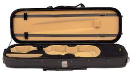 Hidersine Violin Case 4/4 Light Oblong - Black