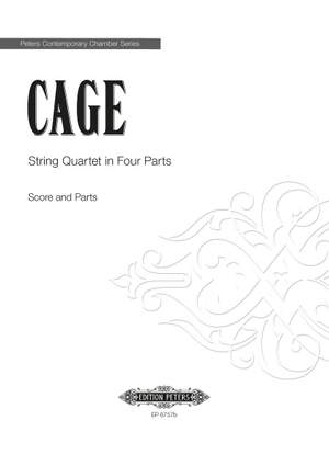 Cage, John: String Quartet in Four Parts (sc & pts)