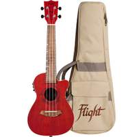 Flight: Gemstone DUC380 Elec Con Ukulele - Coral