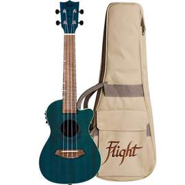 Flight: Gemstone DUC380 Elec Con Ukulele - Topaz