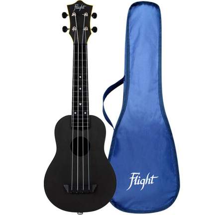 Flight: TUS35E Travel Electro Ukulele - Black
