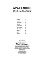 Dirk Maassen: Dirk Maassen: Avalanche – Songbook für Klavier Product Image