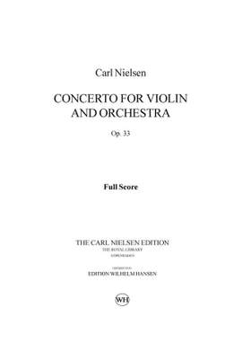 Carl Nielsen: Concerto For Violin And Orchestra Op.33