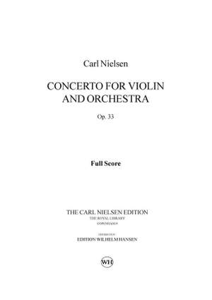 Carl Nielsen: Concerto For Violin And Orchestra Op.33