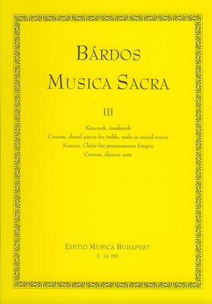 Bárdos Lajos: Musica Sacra III