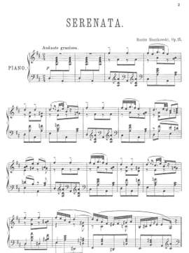 Moszkowski, Moritz: Serenata op. 15 for piano solo