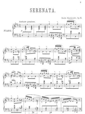 Moszkowski, Moritz: Serenata op. 15 for piano solo
