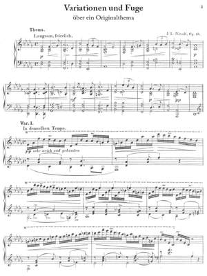 Nicodé, Jean Louis: Variationen und Fuge über ein Originalthema op. 18 for piano solo