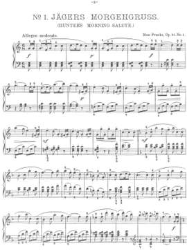 Franke, Max: In The Forest (Im Wald und auf der Heide) op. 41 for piano solo