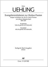 Bach, JS: Gospel recitations for the St. Mark Passion