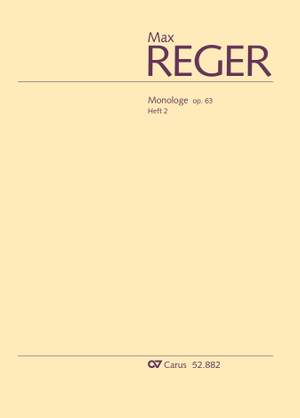 Reger, Max: Monologe, op. 63, Heft 2