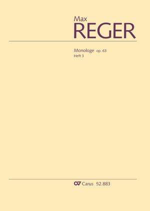 Reger, Max: Monologe, op. 63, Heft 3