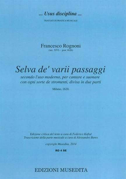Francesco Rognoni: Selva De'Varii Passaggi