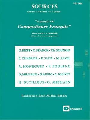 Jean-Michel BARDEZ: Sources Volume 0954 A Propos de Compositeurs