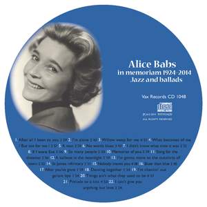 Alice Babs in Memoriam 1924-2014: Vi Minns Alice Babs 1924-2014: Jazz and Ballads