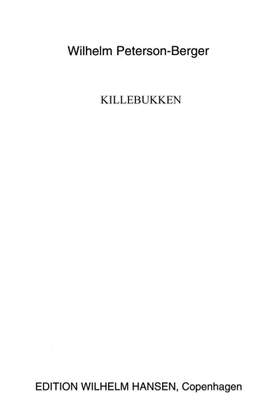Wilhelm Peterson-Berger: Killebukken Op.11 No.6