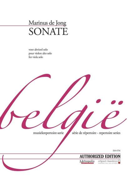 Marinus de Jong: Sonata