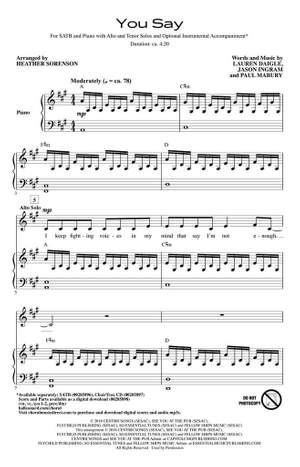 Jason Ingram_Lauren Daigle_Paul Mabury: You Say