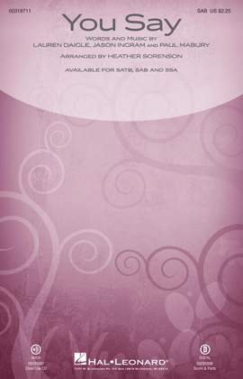 Jason Ingram_Lauren Daigle_Paul Mabury: You Say