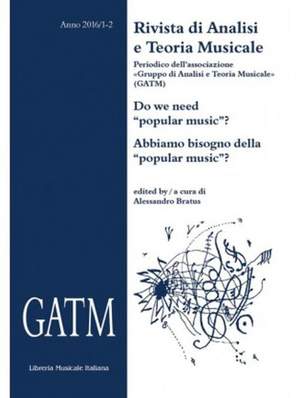 Alessandro Bratus: Rivista Di Analisi e Teoria Musicale XXII