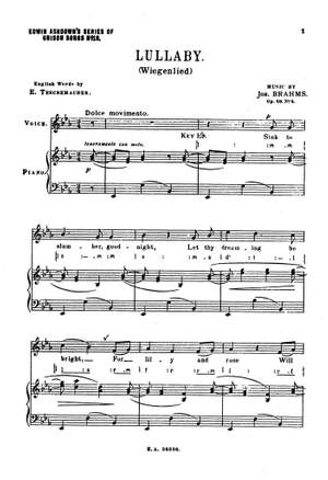 Johannes Brahms: Lullaby
