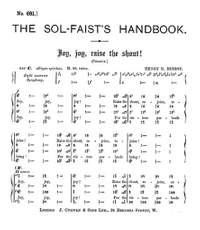 Henry Bishop: Joy Joy Raise The Shout