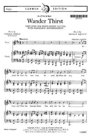 A. Baynon: Wander Thirst