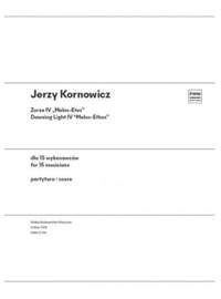 Jerzy Kornowicz: Dawning Light IV Melos-Ethos