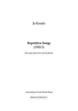 Jo Kondo: Repetitive Songs