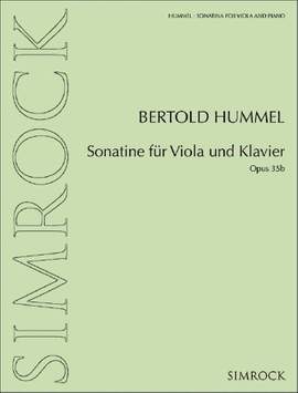 Hummel, B: Sonatine für Viola und Klavier op. 35b