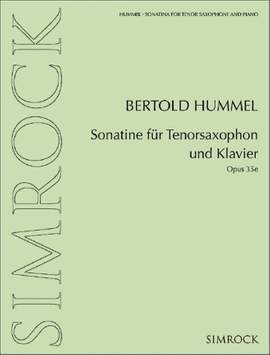 Hummel, B: Sonatine für Tenorsaxophon und Klavier op. 35e