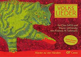 Volkslieder for choir SATB and piano duet