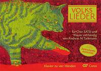 Volkslieder for choir SATB and piano duet