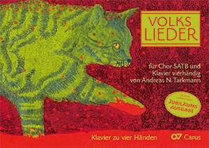 Volkslieder for choir SATB and piano duet