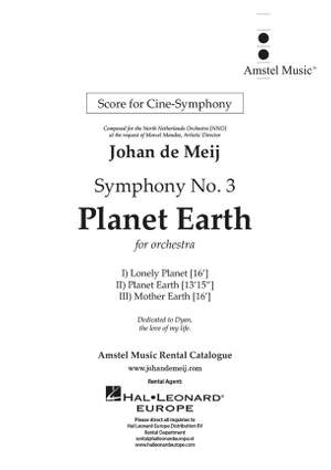 Johan de Meij: Symphony no. 3 Planet Earth (Cine-Symphony vers.)