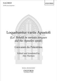 Palestrina, Giovanni da: Loquebantur variis Apostoli