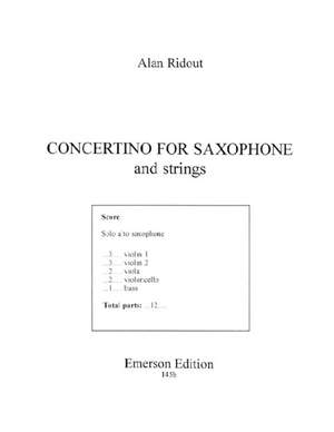 Ridout, A: Concertino for Saxophone