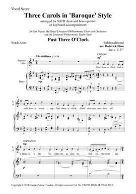 Roderick Elms: Three Carols in Baroque Style