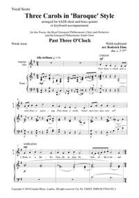 Roderick Elms: Three Carols in Baroque Style