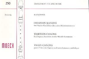 Hans Poser: Dreizehn Kanons