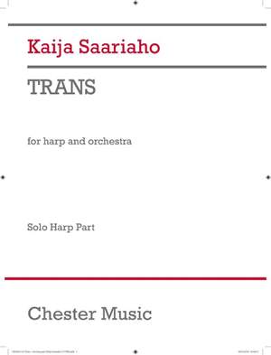 Kaija Saariaho: Trans (Solo Harp Part)