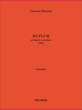 Giacomo Manzoni: Duplum