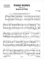 P. Dusapin: Piano works - Pièce n° 3 - Black letters Product Image