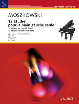 Moszkowski, M: 12 Études de piano pour la main gauche seule op. 92