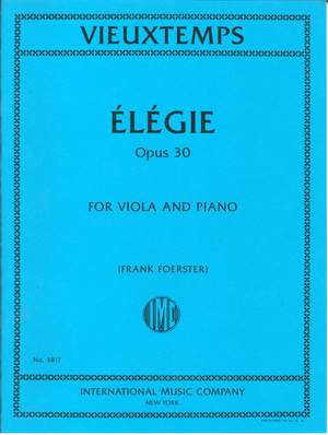 Henri Vieuxtemps: Elégie, Op. 30