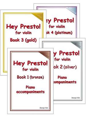 Hey Presto! for Violin - Piano Accompaniments (Books 1-4)
