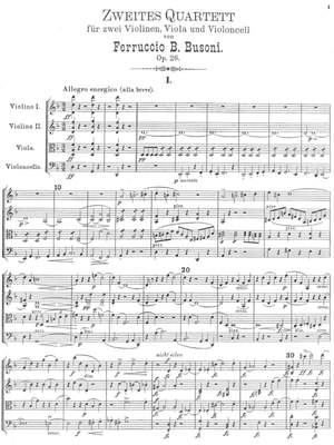 Busoni, Ferruccio: Zweites Quartett d-Moll op. 26 for two violins, viola and cello